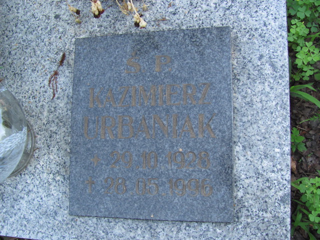 Kazimierz Urbaniak 1928 Lubin - Grobonet - Wyszukiwarka osób pochowanych