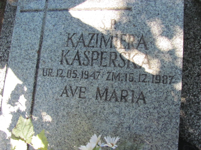 Kazimiera Kasperska 1947 Lubin - Grobonet - Wyszukiwarka osób pochowanych