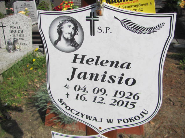 Helena Janisio 1926 Lubin - Grobonet - Wyszukiwarka osób pochowanych