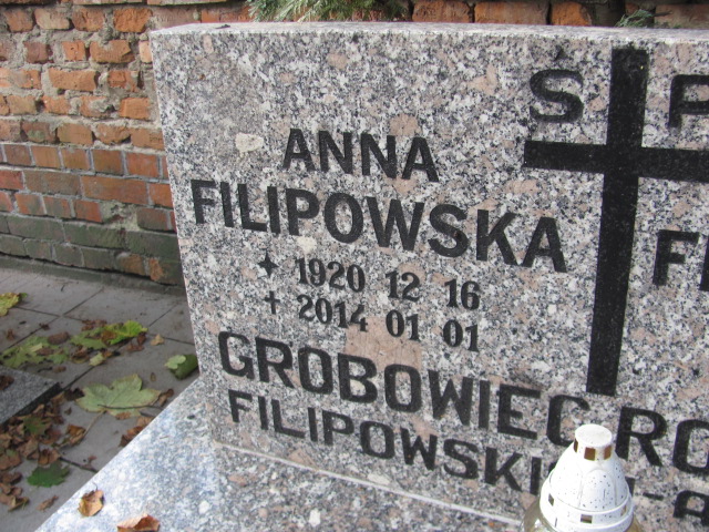 Anna Filipowska 1920 Lubin - Grobonet - Wyszukiwarka osób pochowanych