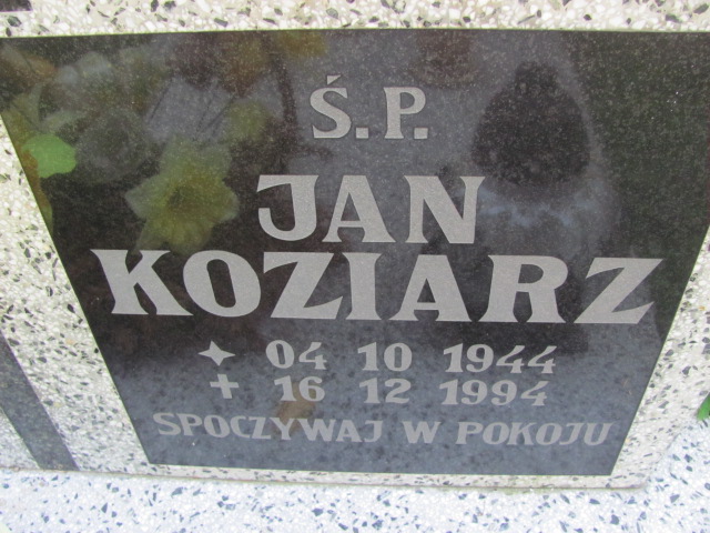 Jan Koziarz 1944 Lubin - Grobonet - Wyszukiwarka osób pochowanych