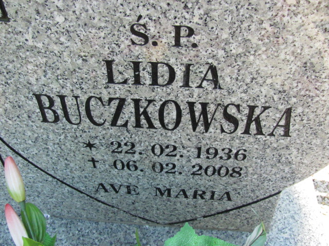Lidia Buczkowska 1936 Lubin - Grobonet - Wyszukiwarka osób pochowanych