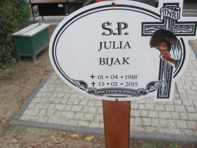 Julia Bijak 1918 Lubin - Grobonet - Wyszukiwarka osób pochowanych