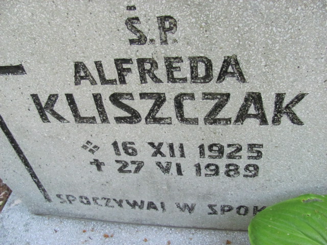 Alfreda Kliszczak 1925 Lubin - Grobonet - Wyszukiwarka osób pochowanych