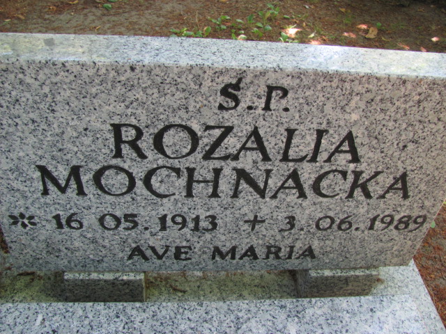 Rozalia Mochnacka 1913 Lubin - Grobonet - Wyszukiwarka osób pochowanych