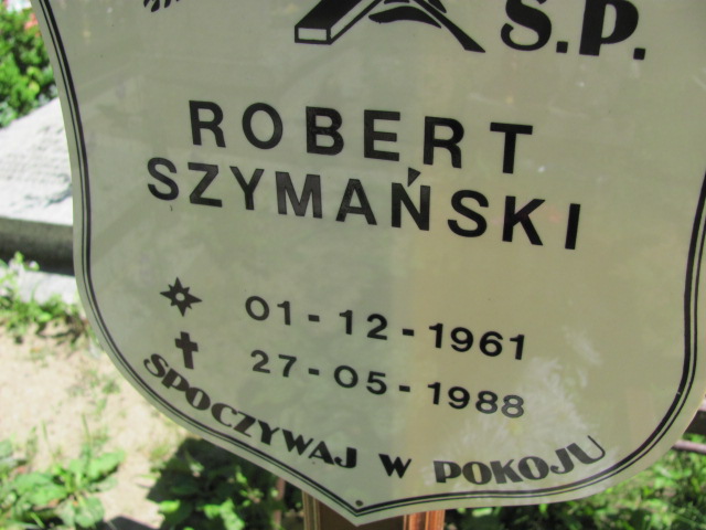 Robert Szymański 1961 Lubin - Grobonet - Wyszukiwarka osób pochowanych