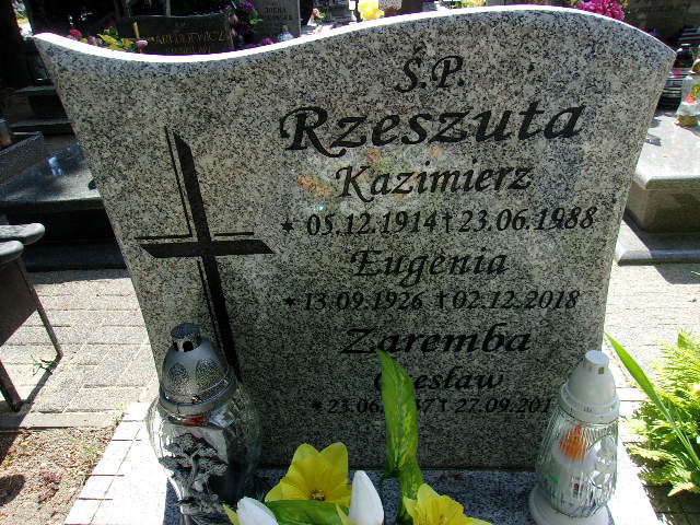 Czesław Zaremba 1937 Lubin - Grobonet - Wyszukiwarka osób pochowanych