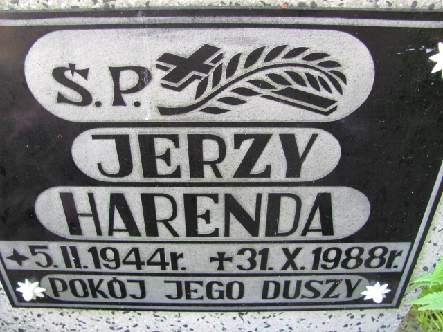 Jerzy Harenda 1944 Lubin - Grobonet - Wyszukiwarka osób pochowanych