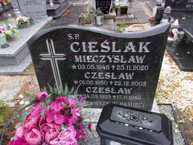 Czesław Cieślak  1950 Lubin - Grobonet - Wyszukiwarka osób pochowanych