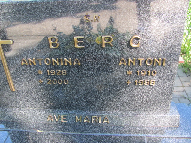 Antonina Berg 1928 Lubin - Grobonet - Wyszukiwarka osób pochowanych