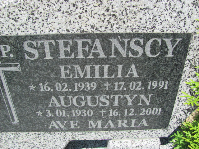 Augustyn Stefański 1930 Lubin - Grobonet - Wyszukiwarka osób pochowanych