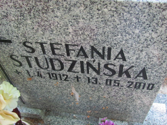 Stefania Studzińska 1912 Lubin - Grobonet - Wyszukiwarka osób pochowanych
