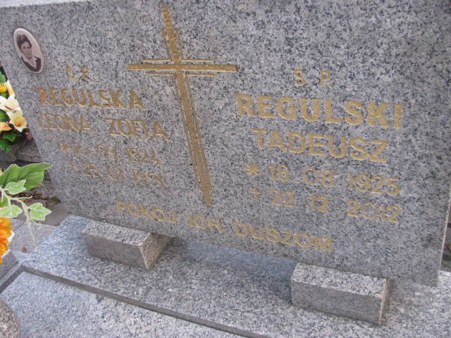 Tadeusz Regulski 1925 Lubin - Grobonet - Wyszukiwarka osób pochowanych