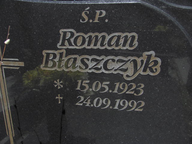 Roman Błaszczyk 1923 Lubin - Grobonet - Wyszukiwarka osób pochowanych