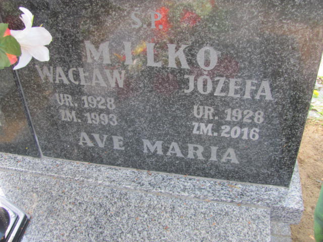 Józefa Milko 1928 Lubin - Grobonet - Wyszukiwarka osób pochowanych