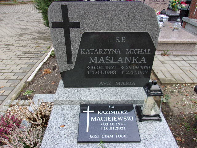 Katarzyna Maślanka 1921 Lubin - Grobonet - Wyszukiwarka osób pochowanych