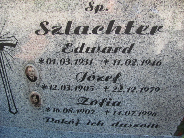 Józef Szlachter 1905 Lubin - Grobonet - Wyszukiwarka osób pochowanych