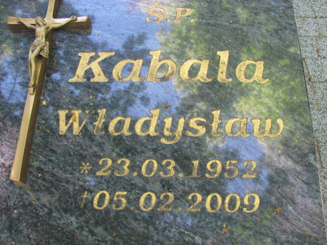 Władysław Kabala 1952 Lubin - Grobonet - Wyszukiwarka osób pochowanych