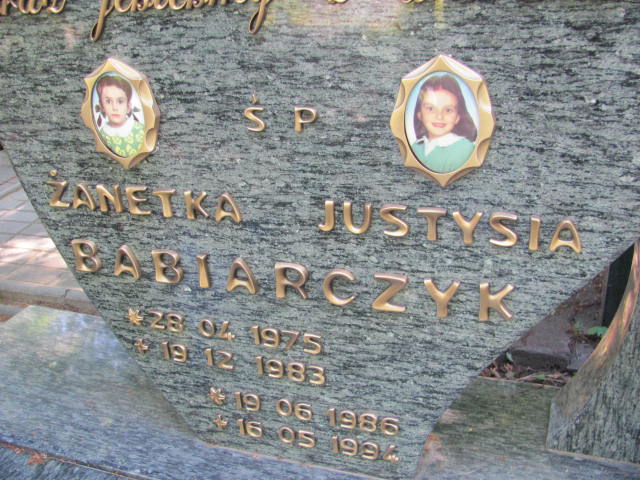 Justyna Babiarczyk 1986 Lubin - Grobonet - Wyszukiwarka osób pochowanych