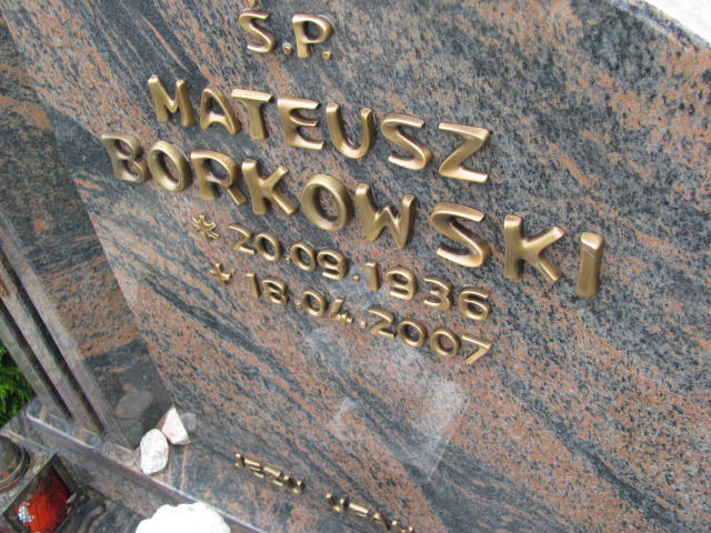 Mateusz Borkowski 1936 Lubin - Grobonet - Wyszukiwarka osób pochowanych