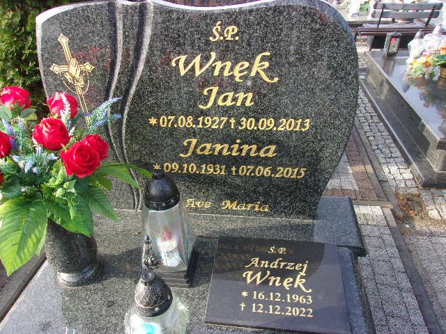 Andrzej Wnęk 1963 Lubin - Grobonet - Wyszukiwarka osób pochowanych