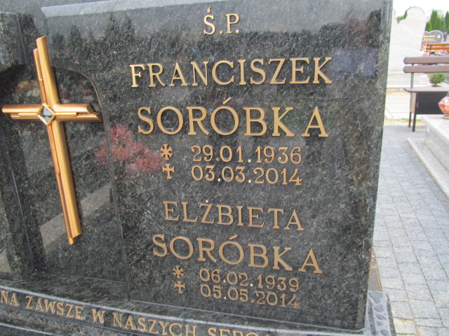 Franciszek Soróbka 1936 Lubin - Grobonet - Wyszukiwarka osób pochowanych