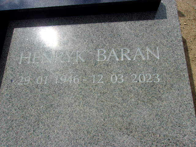 Henryk Baran  1946 Lubin - Grobonet - Wyszukiwarka osób pochowanych