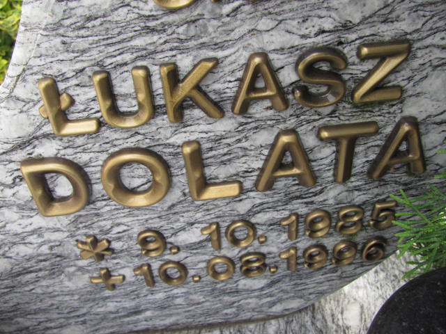 Łukasz Dolata 1985 Lubin - Grobonet - Wyszukiwarka osób pochowanych