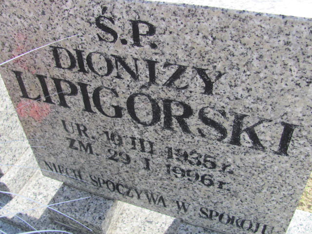 Dionizy Lipigórski 1935 Lubin - Grobonet - Wyszukiwarka osób pochowanych