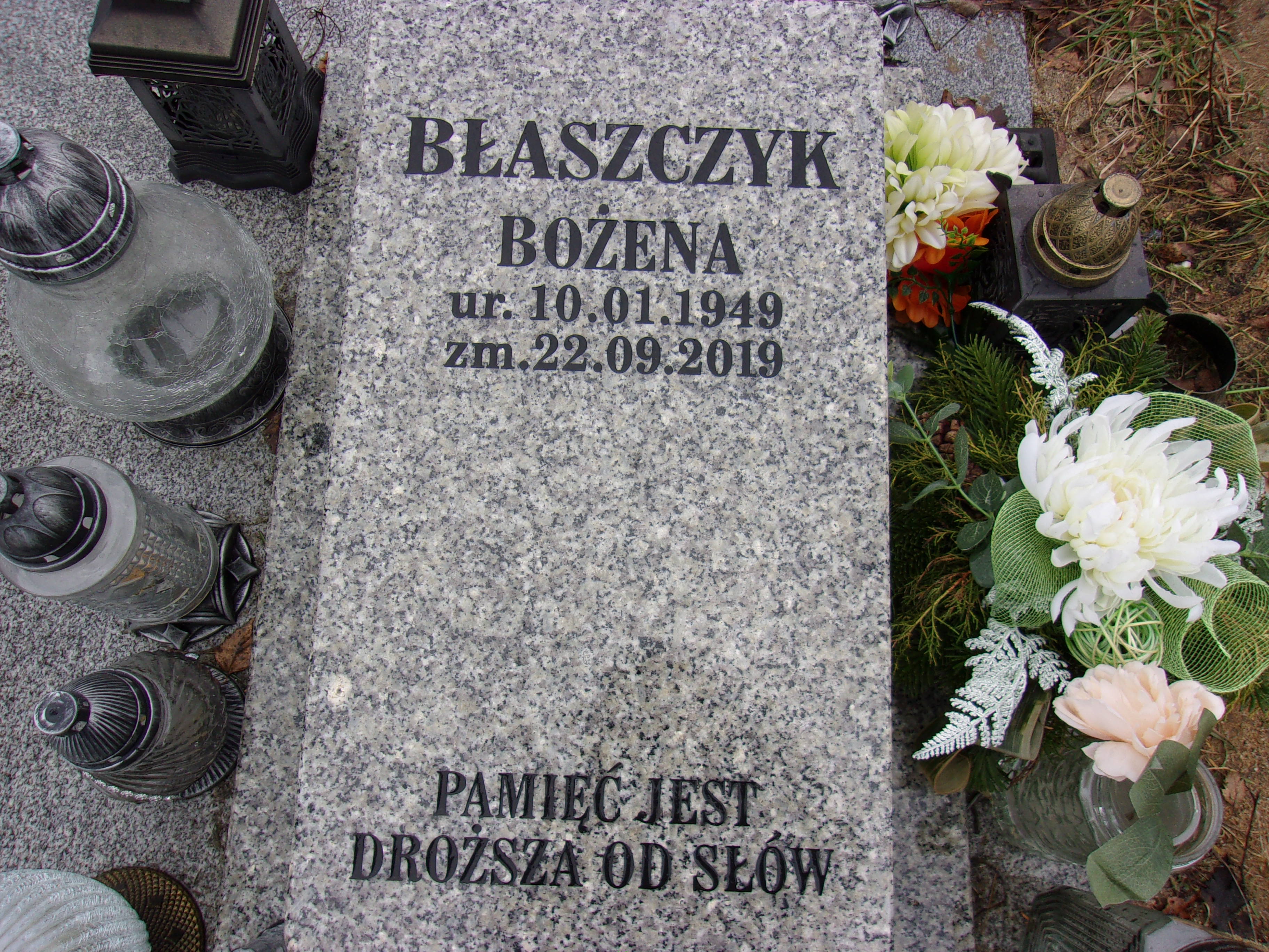 Bożena Błaszczyk 1949 Lubin - Grobonet - Wyszukiwarka osób pochowanych