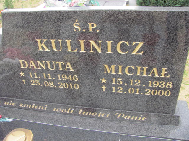 Michał Kulinicz 1938 Lubin - Grobonet - Wyszukiwarka osób pochowanych