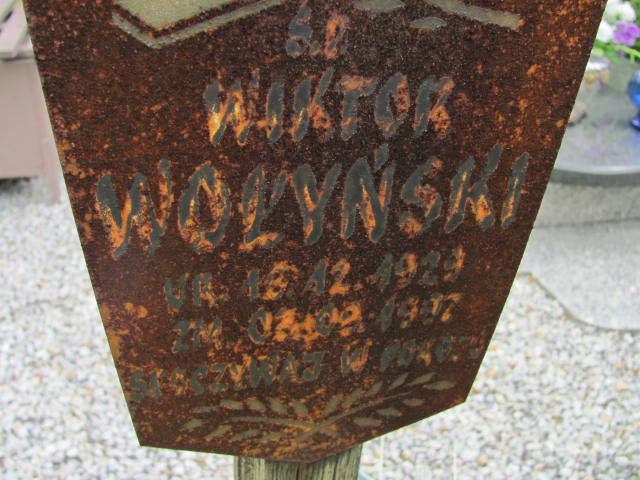 Wiktor Wołyński 1929 Lubin - Grobonet - Wyszukiwarka osób pochowanych