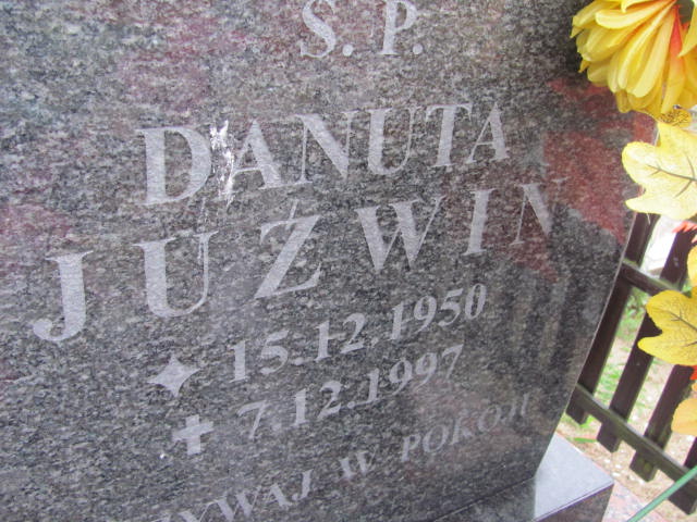 Danuta Juźwin 1950 Lubin - Grobonet - Wyszukiwarka osób pochowanych