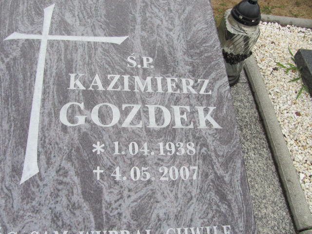 Kazimierz Gozdek 1938 Lubin - Grobonet - Wyszukiwarka osób pochowanych