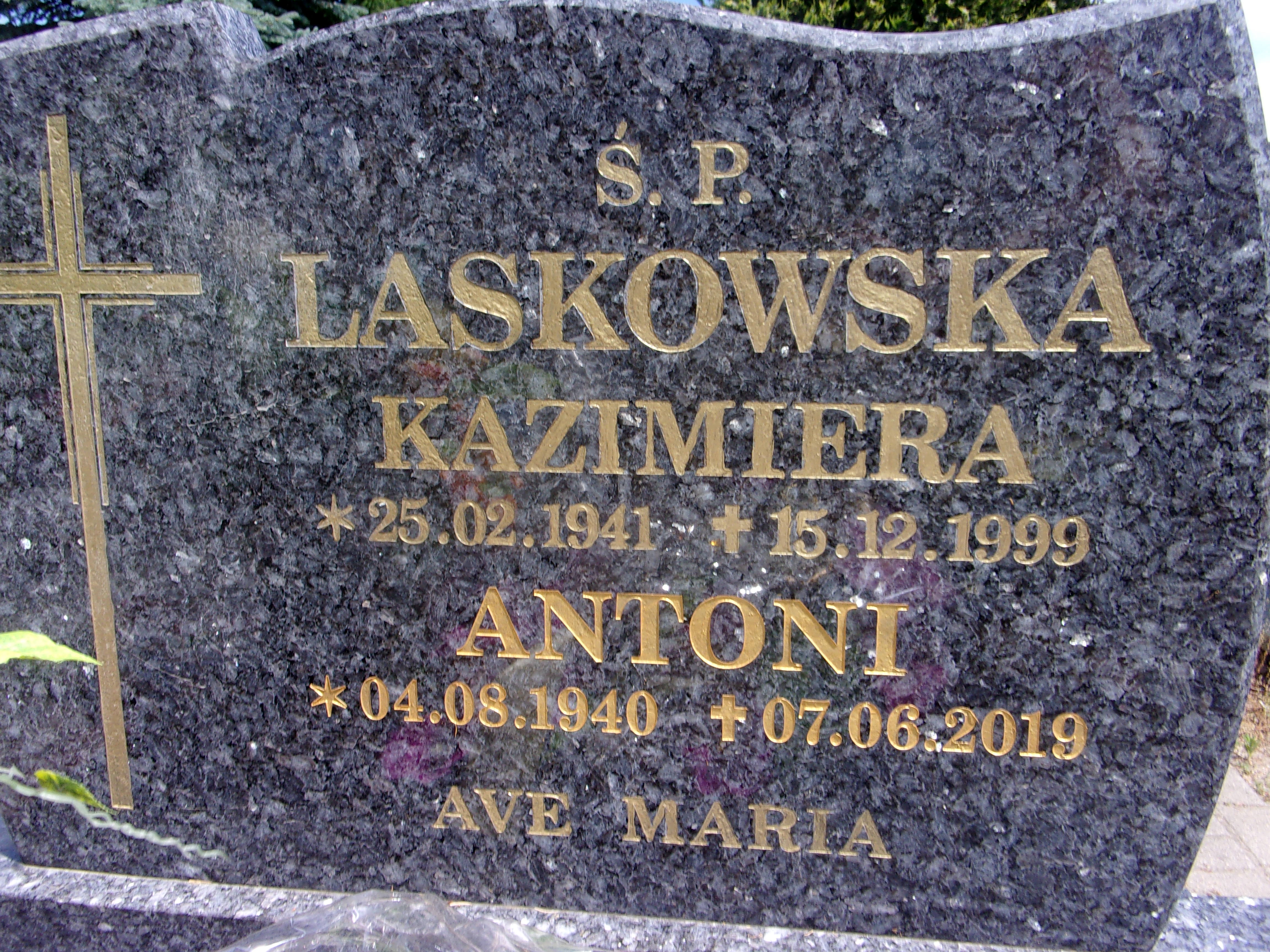 Kazimiera Laskowska 1941 Lubin - Grobonet - Wyszukiwarka osób pochowanych