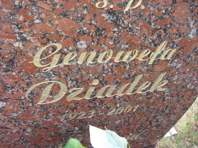 Genowefa Dziadek 1923 Lubin - Grobonet - Wyszukiwarka osób pochowanych