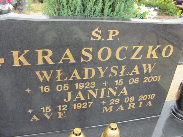 Janina Krasoczko 1927 Lubin - Grobonet - Wyszukiwarka osób pochowanych