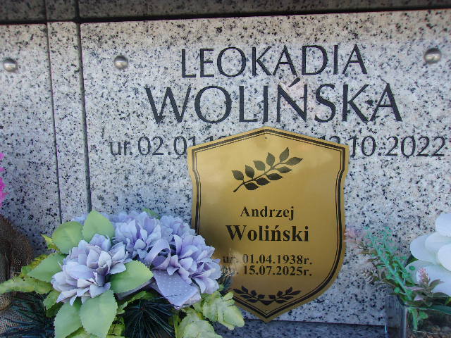 Andrzej Woliński 1938 Lubin - Grobonet - Wyszukiwarka osób pochowanych