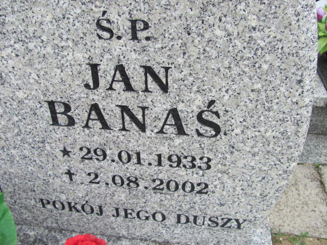 Jan Banaś 1933 Lubin - Grobonet - Wyszukiwarka osób pochowanych