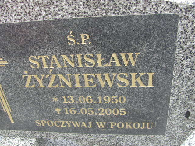 Stanisław Żyźniewski 1950 Lubin - Grobonet - Wyszukiwarka osób pochowanych