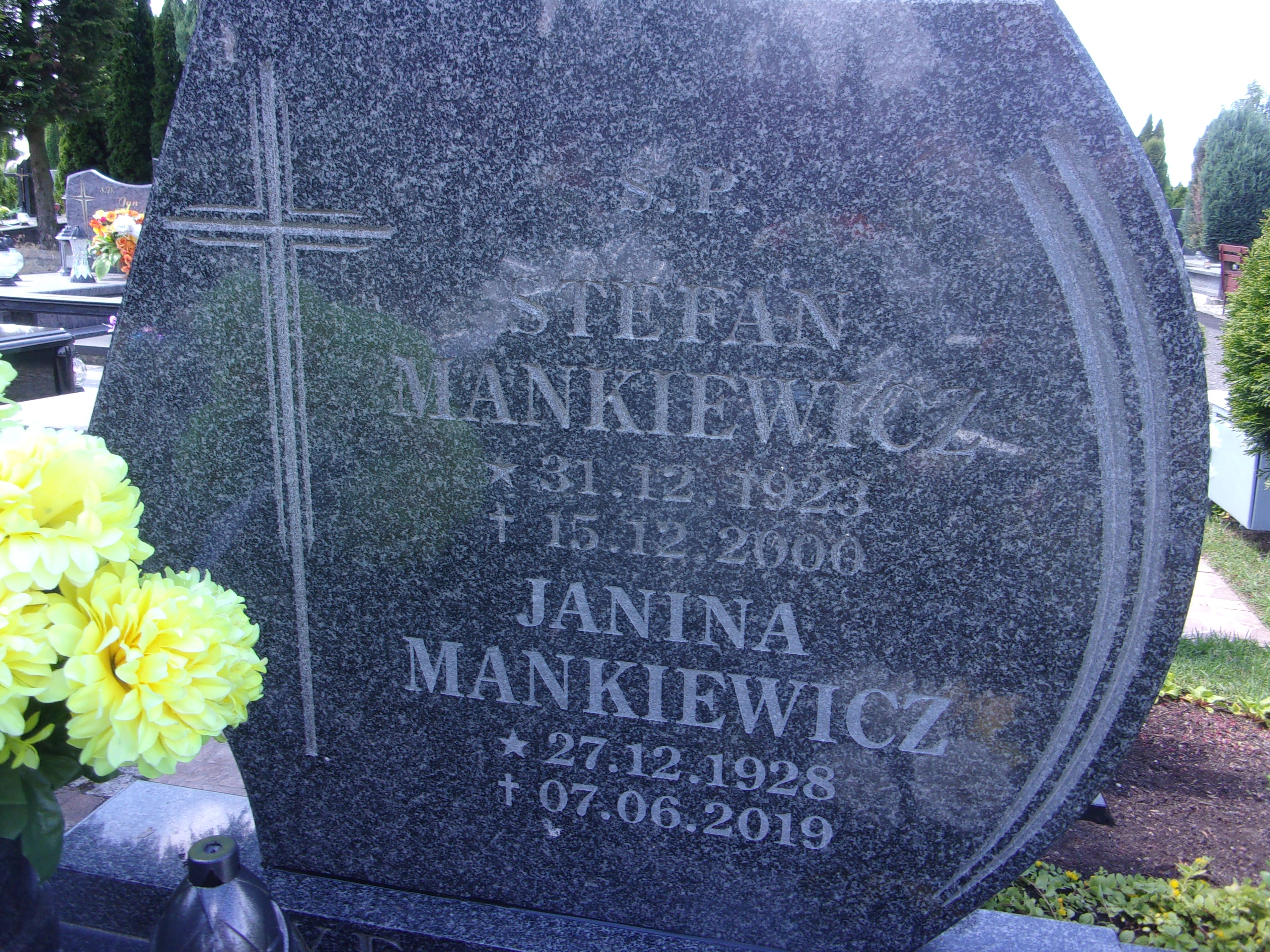 Stefan Mankiewicz 1923 Lubin - Grobonet - Wyszukiwarka osób pochowanych