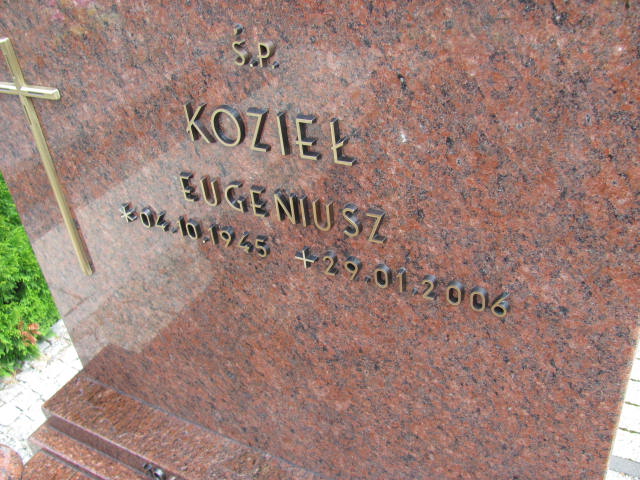 Eugeniusz Kozieł 1945 Lubin - Grobonet - Wyszukiwarka osób pochowanych