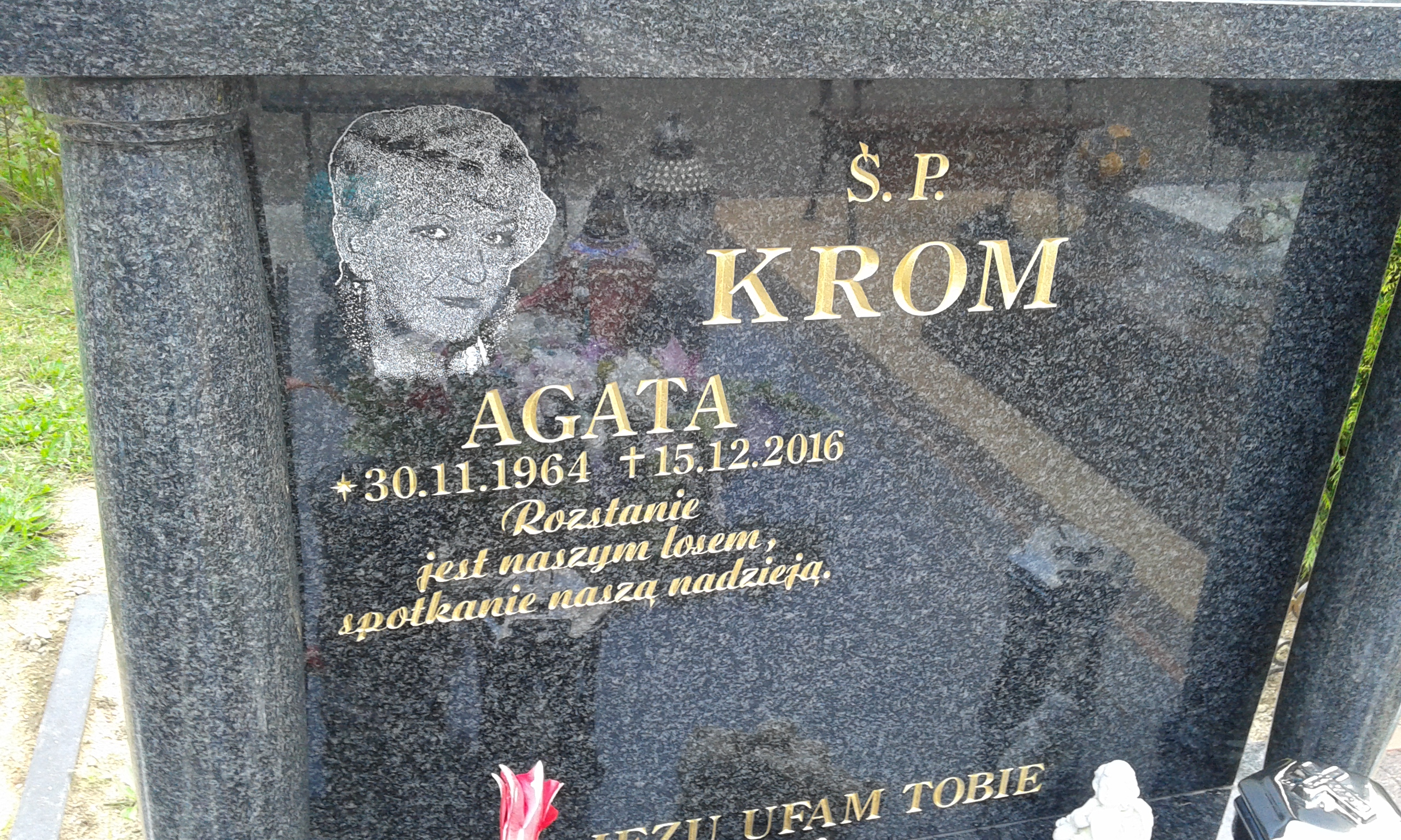 Agata Krom 1964 Lubin - Grobonet - Wyszukiwarka osób pochowanych