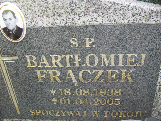 Bartłomiej Frączek 1938 Lubin - Grobonet - Wyszukiwarka osób pochowanych