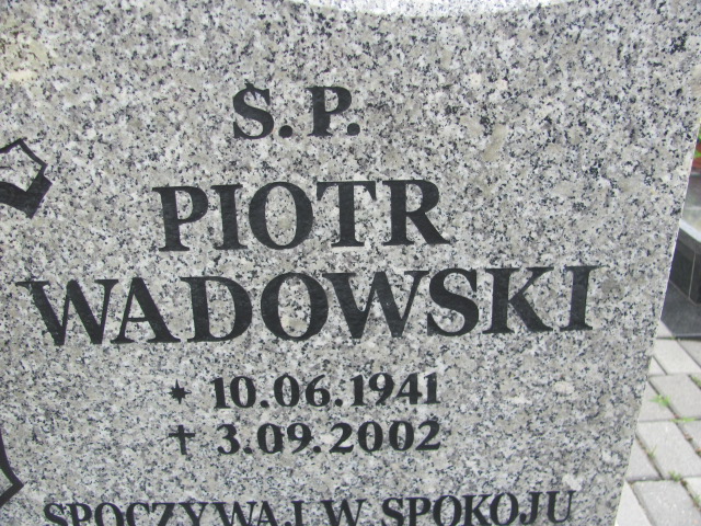 Piotr Wadowski 1941 Lubin - Grobonet - Wyszukiwarka osób pochowanych