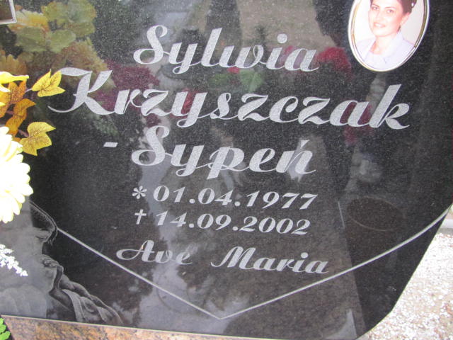 Sylwia Krzyszczak Sypeń 1977 Lubin - Grobonet - Wyszukiwarka osób pochowanych