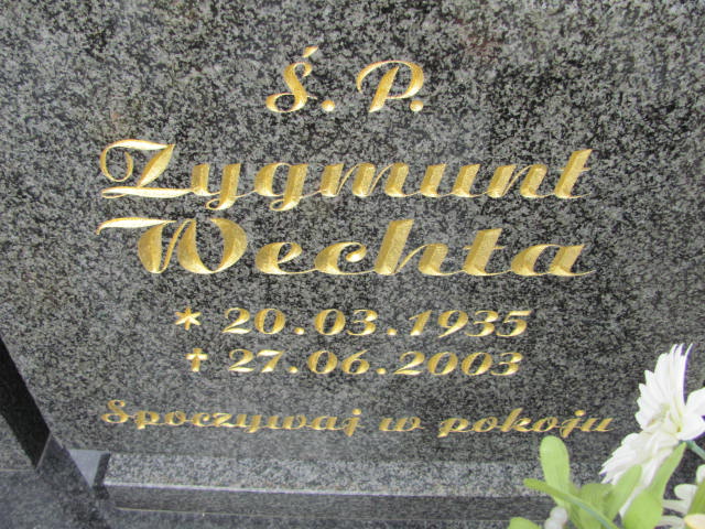 Zygmunt Wechta 1935 Lubin - Grobonet - Wyszukiwarka osób pochowanych