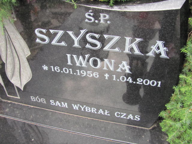 Iwona Magdalena Szyszka 1956 Lubin - Grobonet - Wyszukiwarka osób pochowanych