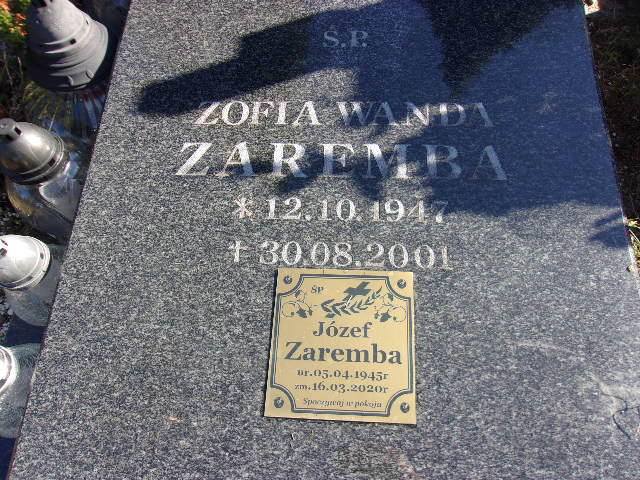 Józef Zaremba 1945 Lubin - Grobonet - Wyszukiwarka osób pochowanych