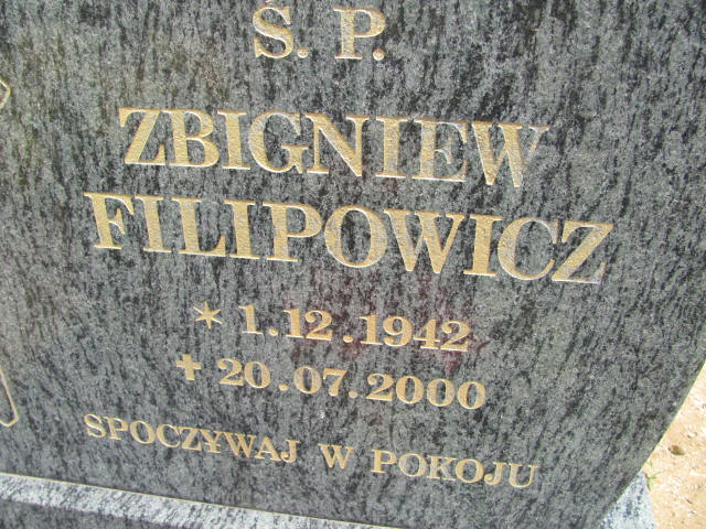 Zbigniew Filipowicz 1942 Lubin - Grobonet - Wyszukiwarka osób pochowanych